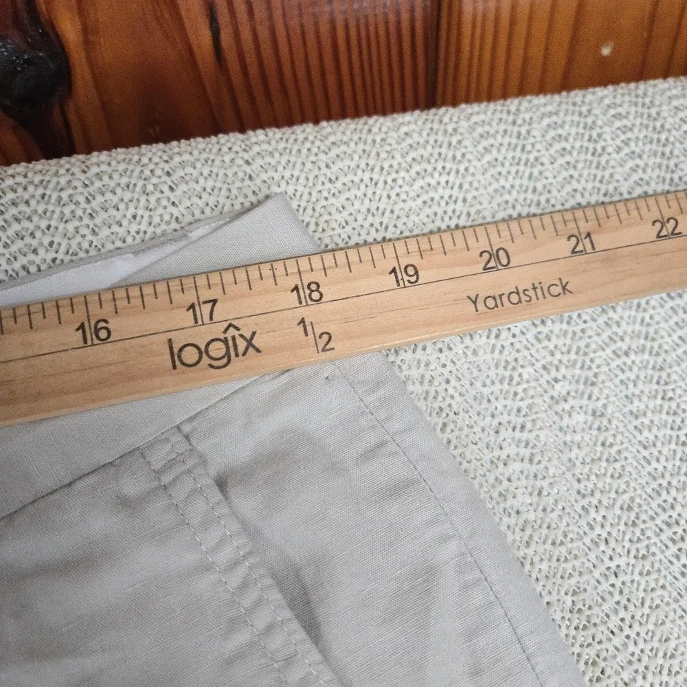 Banana Republic Pants Mens 36x30 Beige Ace Linen Chino Straight Leg Trouser